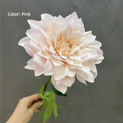 Real Touch PU Dahlia Stem – 24" Artificial Flower