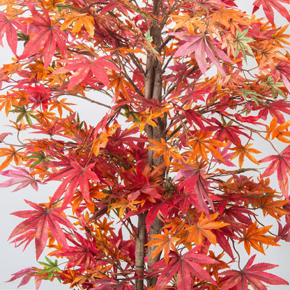 Artificial Maple Tree – Red, Lifelike Decorative Tree