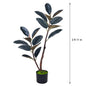 Artificial Ficus Elastica ‘Black Gold’ Rubber Plant – Premium Indoor Floor Décor