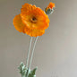 Artificial Flocked Poppy Stem – 39.4” Long Velvet Poppy Flower for Wedding, Home & Event Décor