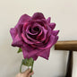 Artificial Large Rose Stem – 25.6" Premium Real-Touch Moisture-Retaining Faux Flower for Home & Wedding Décor