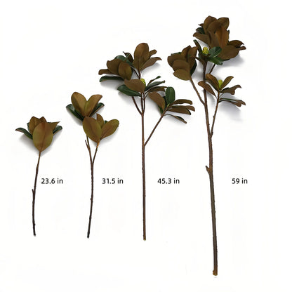 Tall Artificial Magnolia Leaf Branch wtih Buds
