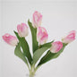 Artificial Real-Touch Tulip Stem – 14.2'' Lifelike Silk Flowers for Home & Wedding Decoration