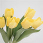 Artificial Real-Touch Tulip Stem – 14.2'' Lifelike Silk Flowers for Home & Wedding Decoration