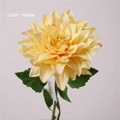 Real Touch PU Dahlia Stem – 24" Artificial Flower
